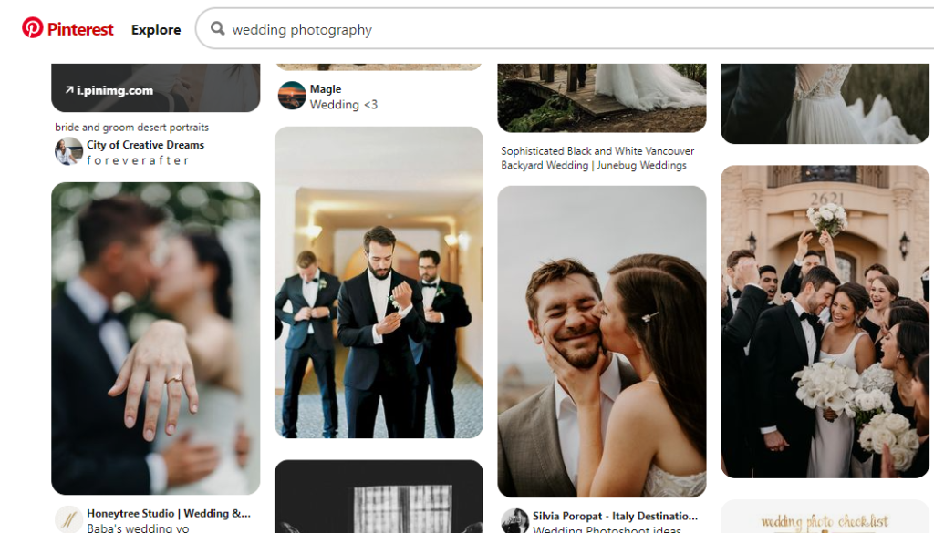 Wedding Photography Pinterest
